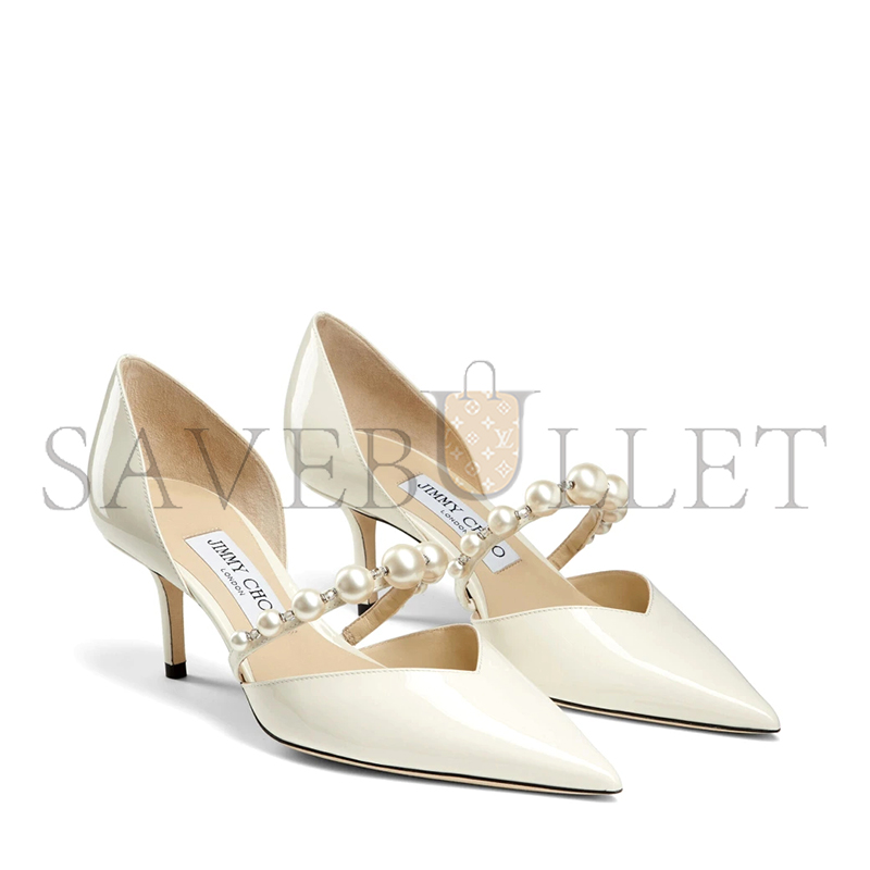 JIMMY CHOO AURELIE 65 LATTE PATENT LEATHER POINTED PUMPS AURELIE65XKM JIMMY CHOO AURELIE 65 LATTE PATENT LEATHER POINTED PUMPS AURELIE65XKM